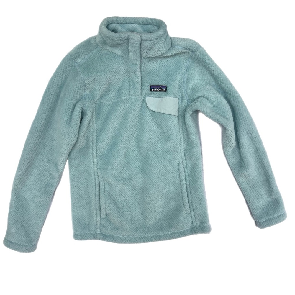 Patagonia Polartec Light Blue Fleece 1/4 Snap- Pullover – Women’s XS